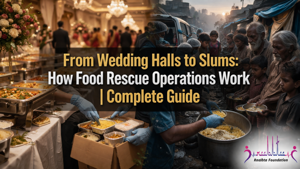 from wedding halls to slums how food rescue operations work | complete guide